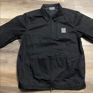 DIXXON Black Lightweight Zip-Up Coach Jacket